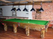 Rustic Log Pool Tables for Log Home / Cabin 
